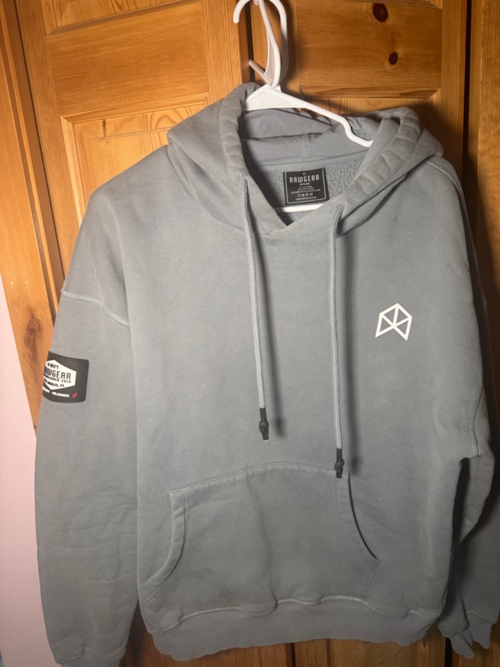 Rawgear Men's Gray Hooded Sweatshirt